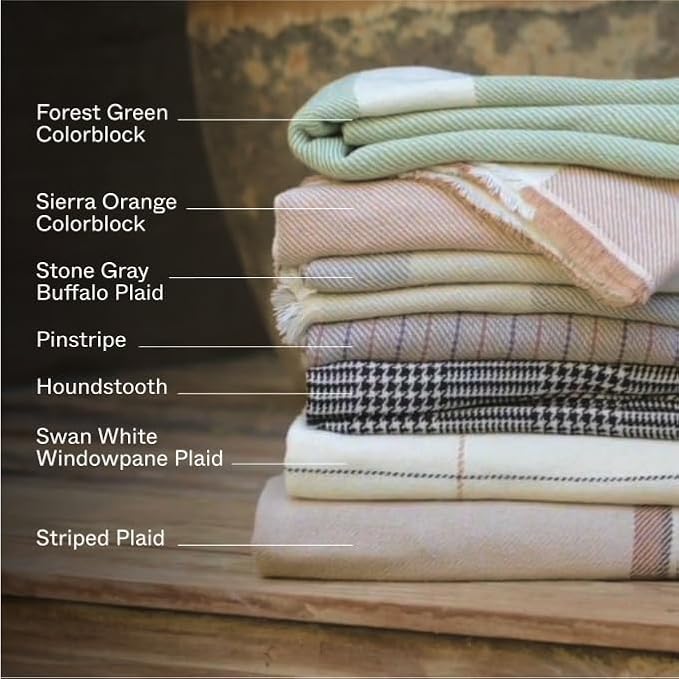 Outer Bug Shield Outdoor Throw Blanket w/Insect Shield Repellent Gear Technology- Lightweight Insect-Repellent Outdoor Blanket, Camping, Picnic & Beach Blanket, Houndstooth, 50”W x 60”