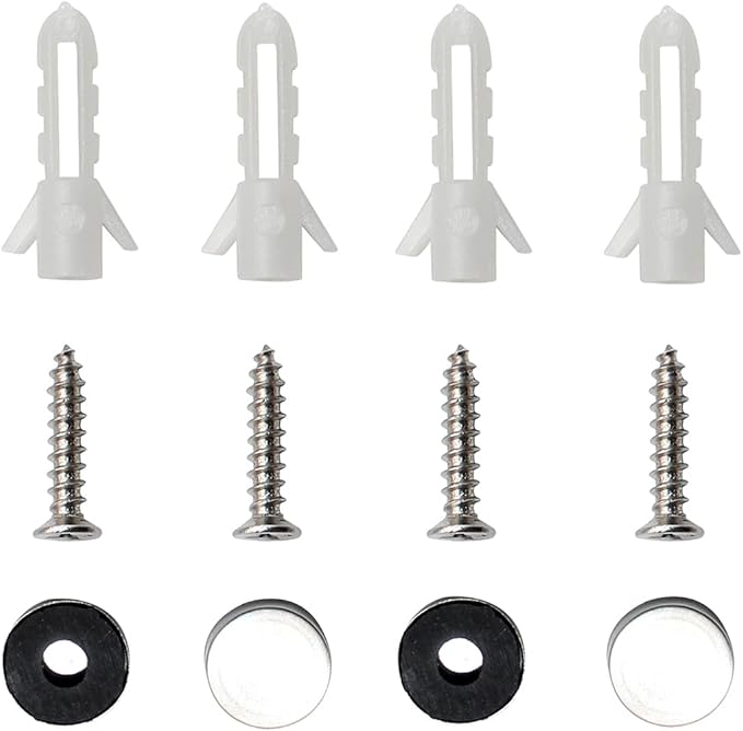 8.8-Inch Wine Glass Rack - Under Cabinet Stemware Wine Glass Holder Glasses Storage Hanger Metal Organizer for Bar Kitchen Black (1 Rows, 3 Pack)