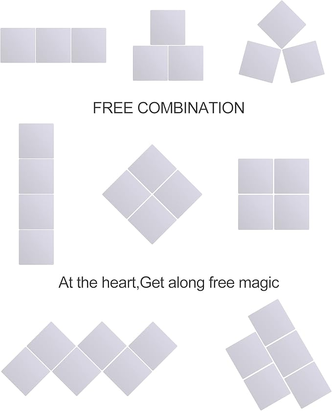 Unbreakable Plexiglass Acrylic Mirror for Kids, 1 PCS 8 x 8 inch, Shatterproof Safe Mirror for Wall, Used for Hand Makeup Mirrors, Hang Mirro, Bedroom Door Mirro, Shaving Mirrors, Workout Mirro