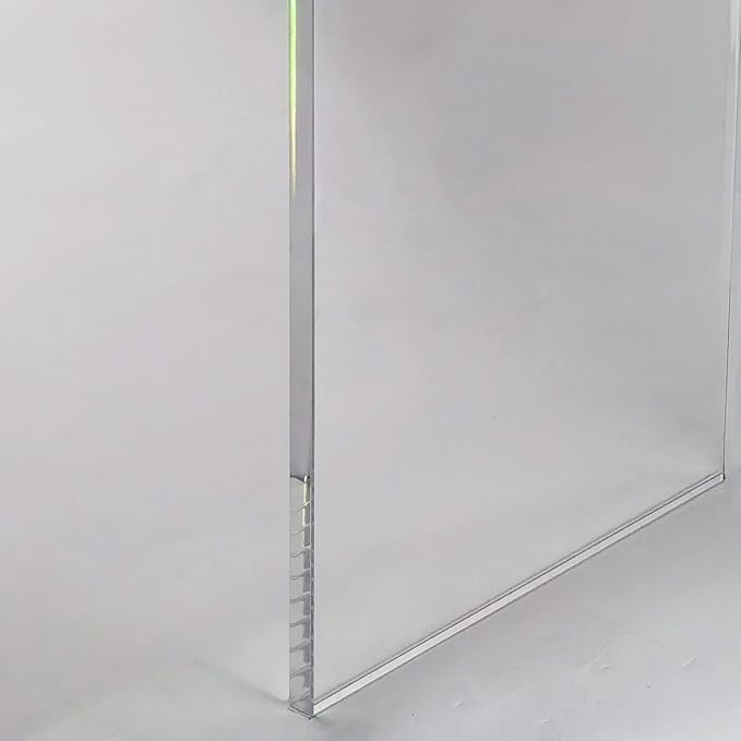 Acrylic Console Table, 37.5” L Thick Modern Entryway Table for Hallway, Living Room, Clear Acrylic Desk, 37.5” W x 29.25” H x 15.25” D, 220LBS Weight Capacity.