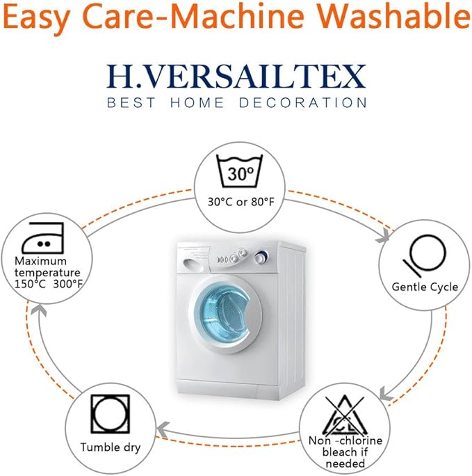 H.VERSAILTEX Bedroom Curtain Panels Blackout Draperies Room Darkening Curtains Window Panel Drapes - (Plum Purple Color) 1 Pair, 52 by 84-inch, 8 Grommets/Rings per Panel