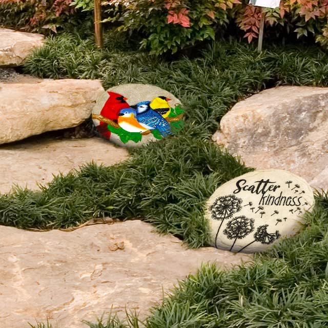 Spoontiques - Garden Décor - Scatter Kindness Stepping Stone - Decorative Stone for Garden