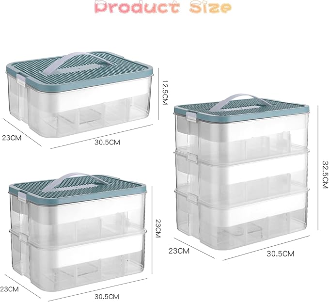 Toys Organizer Storage Case for Lego Box Kids Toy Stackable Building Blocks with Lids Bins Adjustable Lego Storage Containers Plastic Toy Box 1 Layer