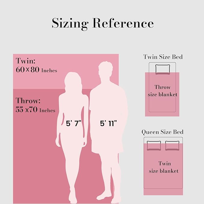 Amélie Home Faux Fur Throw Blanket for Couch, Cozy Fuzzy Fluffy Fur Luxurious Soft Striped Plush Gift Blankets for Family Sofa Chair Bed Living Room Bedroom, 55"x70", Pink