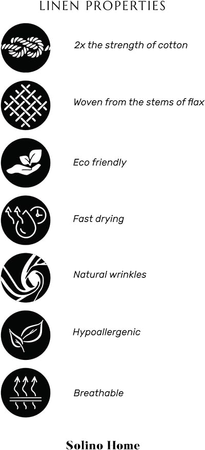 Solino Home Linen Beige Table Runner 120 Inches Long - 100% Pure Linen 14 x 120 Inch Table Runner for Fall, Autumn, Thanksgiving - Classic Hemstitch