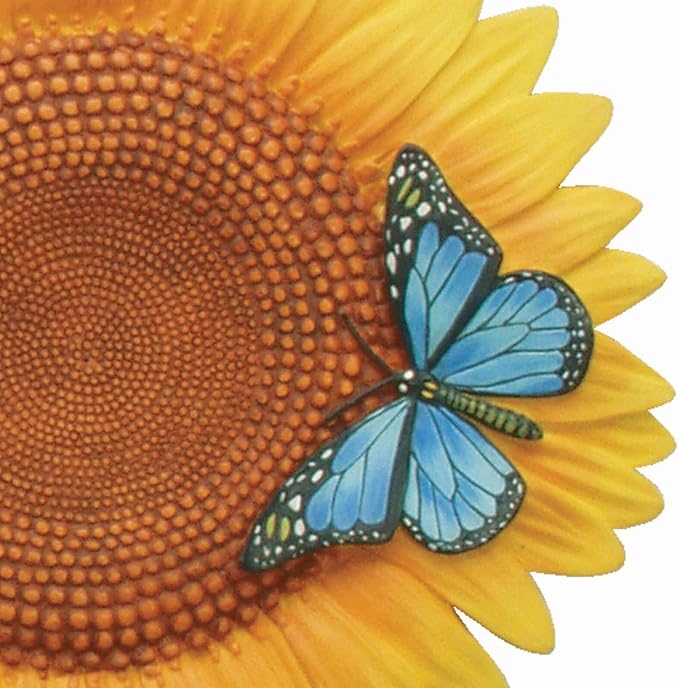 Spoontiques - Garden Décor - Sunflower Stepping Stone - Decorative Stone for Garden