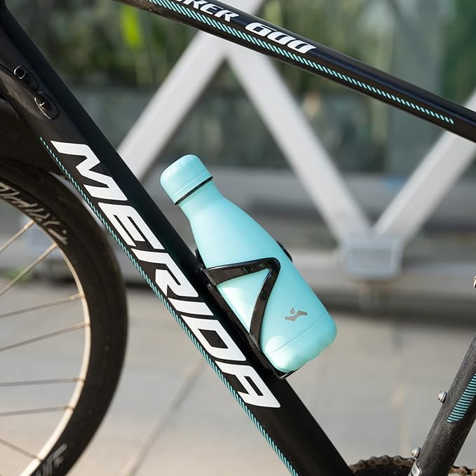 Insulated Water Bottles,12 oz Double Wall Stainless Steel Vacumm Metal Flask for Sports Travel,Turquoise