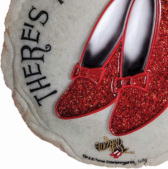 Spoontiques Ruby Slippers Stepping Stone - Wizard of Oz Decorative Garden Stone for Yard, Patio, Garden or Walkway - Outdoor or Indoor Home Decor