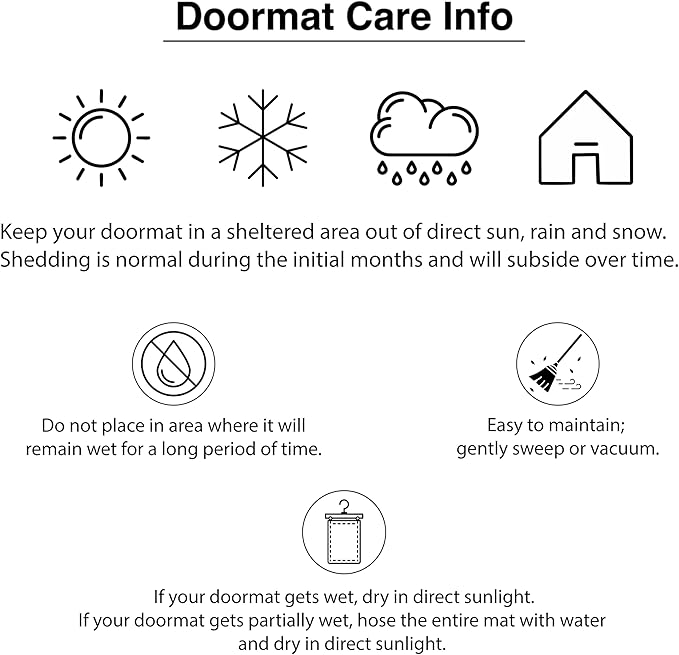 Calloway Mills 152962448 Black Border 24" x 48" Monogram Doormat (Letter K)