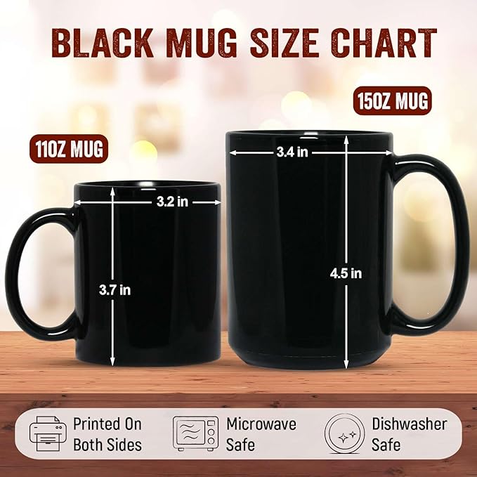 Personalized Lion Black Mug, Gift For Son Grandson, Custom Lion Coffee Cup With Name, Customized Colorful Animal Design Mug, Unique Animal Lover Cup 11oz 15oz