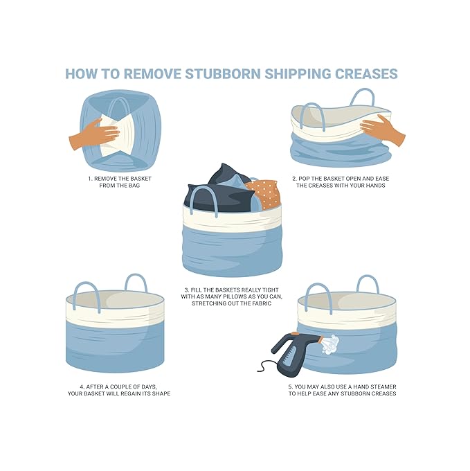 OrganiHaus Large Laundry Basket, Woven Cotton Rope Basket for Blankets, Toy Storage, Nursery Hamper, Living Room Decor Organizer, Soft & Durable Hamper with Handles, 20x13 inches - Off-White