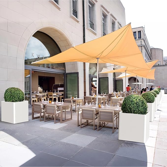 Large Steel Planter Box 26"x26"x26", Heavy Duty Square Metal Planter Box Indoor&Outdoor