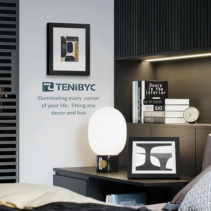 8.5x11 Picture Frame Set of 3 - Black Woodgrain, Solid Wood & HD Tempered Glass, Table Display or Wall Hanging