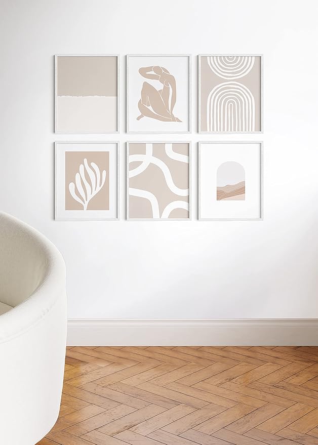 Haus and Hues 16x20 White Oak Wood Picture Frames Set of 25 - Premium Bulk Picture Frames 16x20 Bundle - Elegant Gallery Wall Frame Set for Posters, Art Display - Ideal for Wall Decor in Home & Office