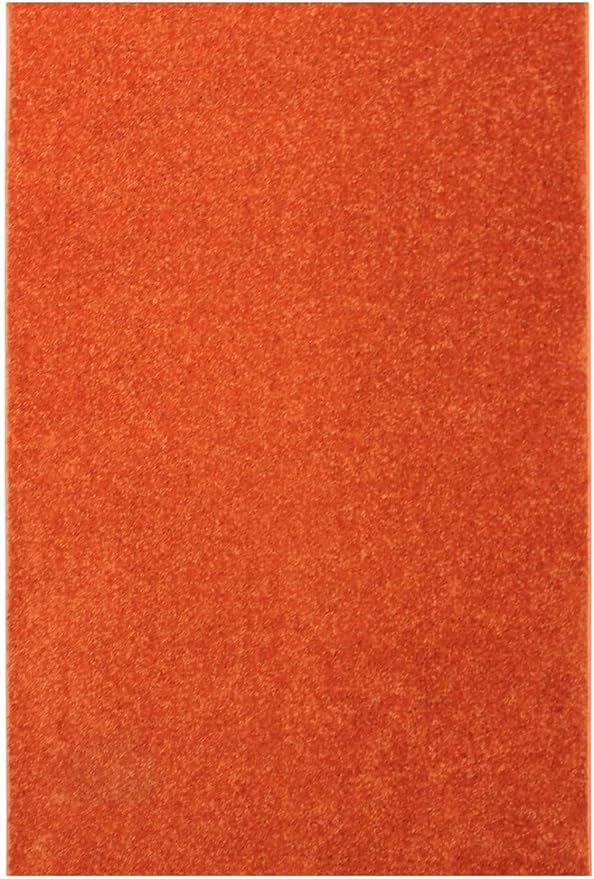 KOECKRITZ Soft and Colorful Kids Classroom Area Rugs (Passes Flammability Pill Test) Many Sizes and Bright Colors to Select from (8' x 8', Tangerine)