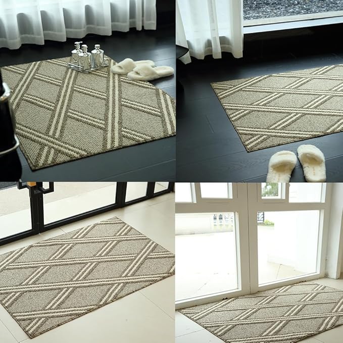 Door Mat Indoor Entrance, Large Welcome Mat Outdoor, Non Slip Front Door Mat Entryway(20x32)