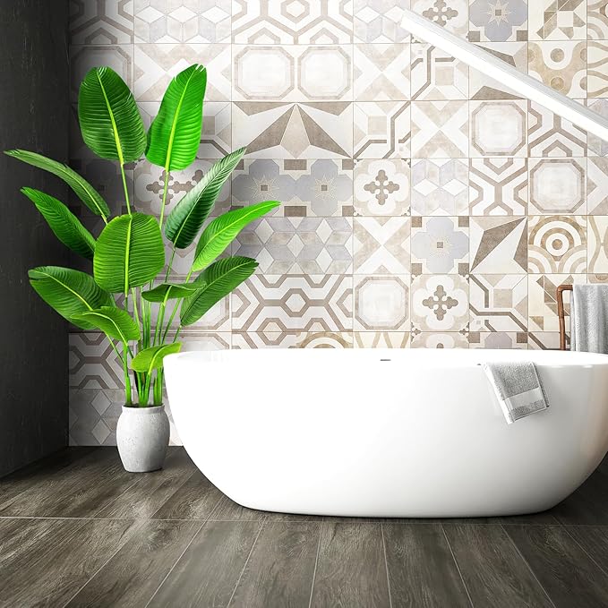 5.5ft Artificial Silk Bird of Paradise Palm Tree (65in) with 12 Trunks Faux Tree and Plastic Nursery Pot, Fake Plant for Office House Farmhouse Living Room Home Decor (Indoor/Outdoor)