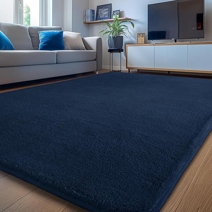 Sour Lemon 10x14 Area Rugs for Living Room, Soft Large Area Rug Fluffy Rugs for Bedroom,Machine Washable Area Rug Non Slip Carpet Rug for Living Room Playroom Kids Room Home Decor