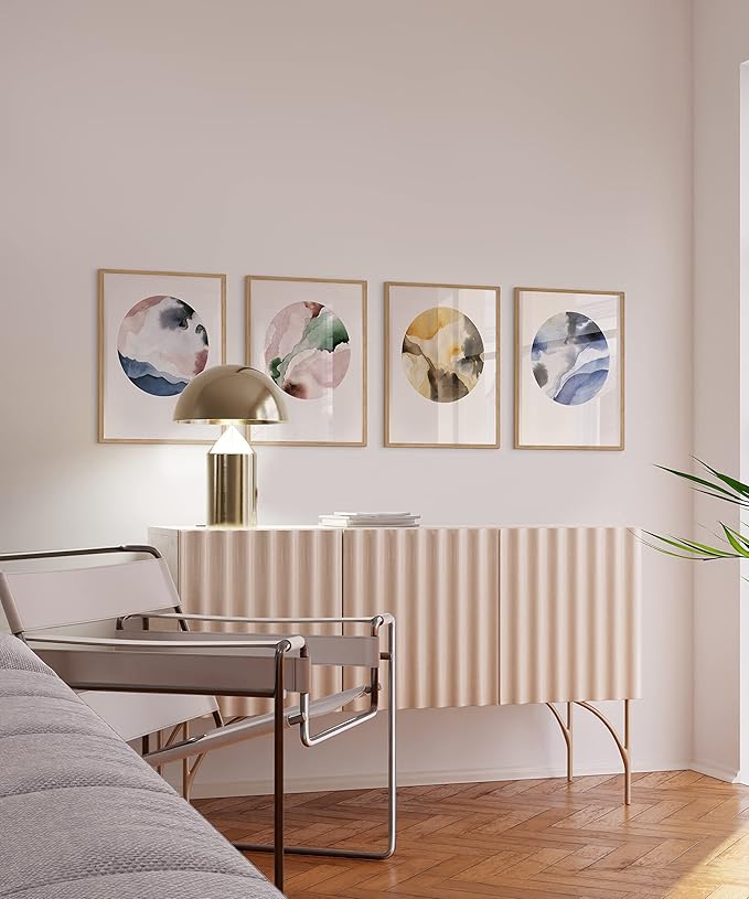 Haus and Hues 16x20 Natural Oak Wood Picture Frames Set of 15 - Premium Bulk Picture Frames 16x20 Bundle - Elegant Gallery Wall Frame Set for Posters, Art Display - Ideal for Wall Decor in Home &