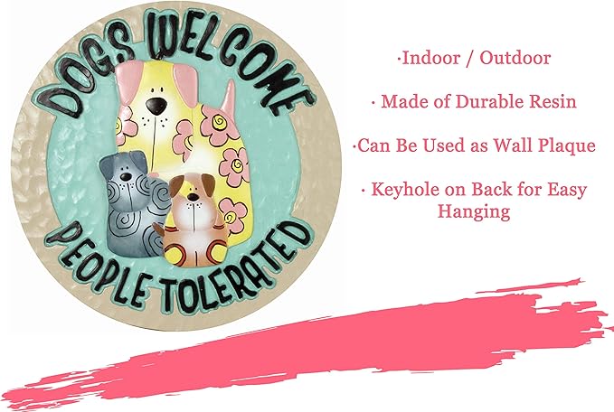 Spoontiques Dogs Welcome Stepping Stone