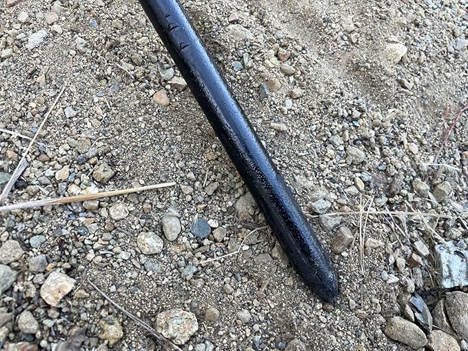 Sandbaggy Round Steel Concrete Form Stakes with Nail Holes - Rust Resistant Coating - Removable, Reusable (5, 3/4 in X 36 in)