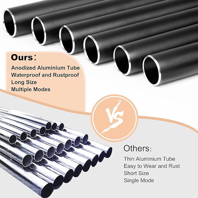 Large Aluminium Wind Chimes 37" Inches to Create a Zen Atmosphere Suitable for Outdoor, Garden, Patio Decoration Wind Chimes with Wind Catcher Suitable as A Gift for Unisex(2 Pack Black)