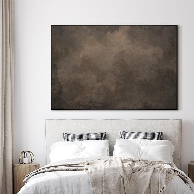 SIGNWIN 46"x72" Extra Large Framed Wall Art Neutral Cloudy Abstract Illustration, Soft Atmospheric Design for Home Living Room Bedroom Decor (Frame Assembly Required)