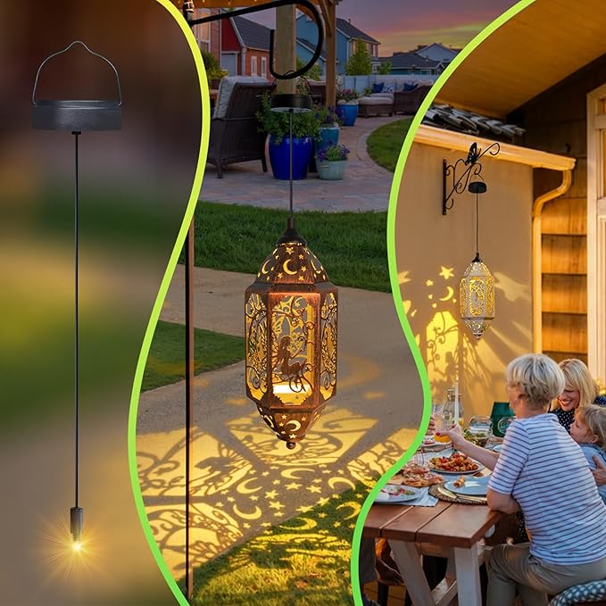 2Pack AA 600Mah Solar Lights Replacement Top for Outdoor Lantern Lights Waterproof for Garden, Yard,DIY Birthday Gifts Decorations