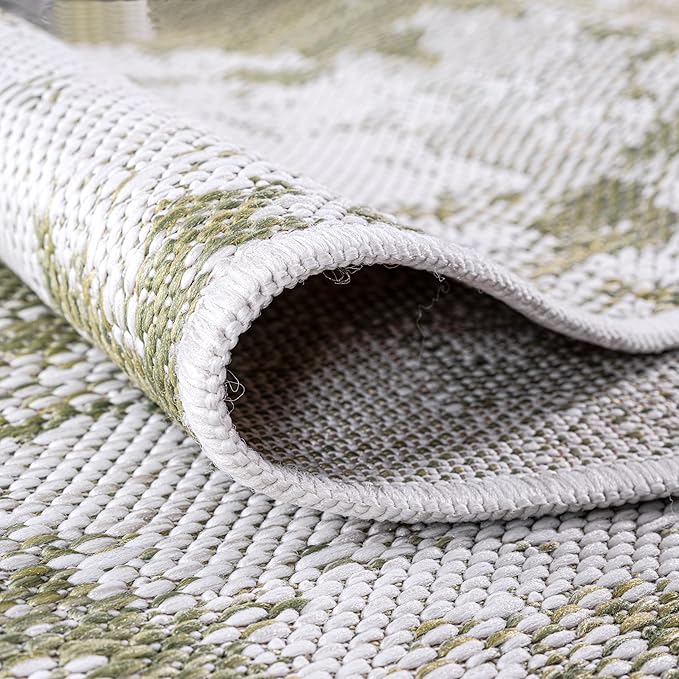 Keen Home Design Terrace Outdoor Runner Rug - 2x12 Washable Indoor/Outdoor Rug for Patio, Kitchen, Balcony, Beach, Garden, Deck and Porch, Size: 2'2"x11'10"