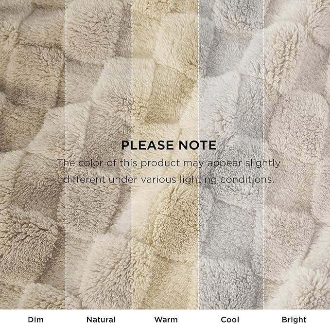 Bedsure GentleSoft Light Brown Throw Blanket for Couch - Checkered Fleece Blankets Gifts for Women Men Girls, Cute Soft Cozy Throw for Bedroom Home Decor Gifts, 50x60 Inches