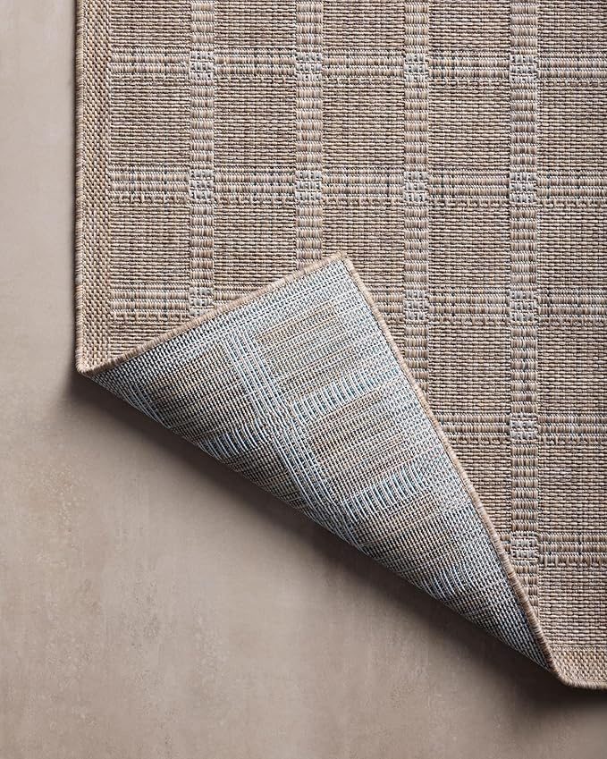 Loloi Amber Lewis Topanga Collection TOP-01 Natural/Bone 9'-2" x 12'-0" Indoor/Outdoor Area Rug