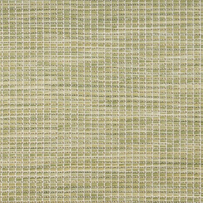 Nourison Home Positano Indoor/Outdoor Green 4' x 6' Area Rug, Easy Cleaning, Non Shedding, Bed Room, Living Room, Dining Room, Backyard, Deck, Patio (4x6)
