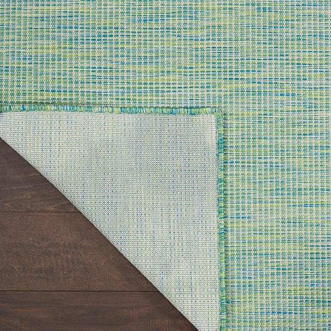 Nourison Home Positano Blue Green 2' x 6' Area Rug Easy Clean, Non Shedding, Bed Room, Living Room, Dining Room, Kitchen (6' Runner)
