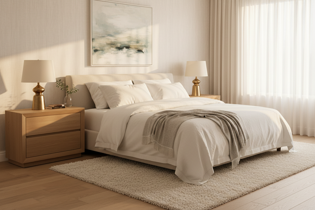 Bedroom Rug Styling Guide: Size, Placement & Texture Tips | MaisonoryHome