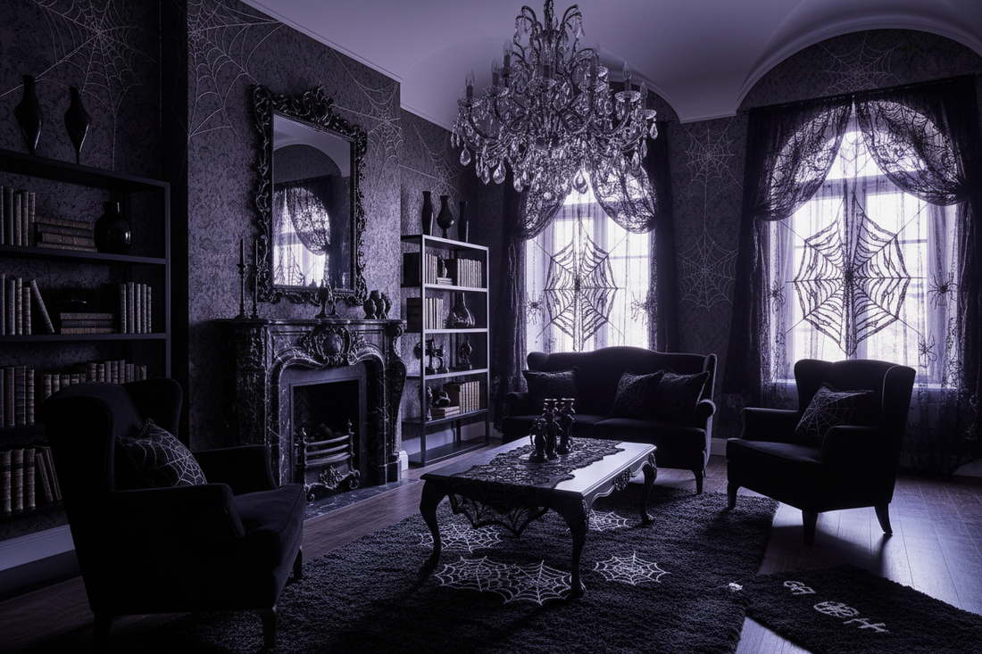 Gothic & Dark Interior Design: Creating Dramatic Spaces with Black Lace Decor