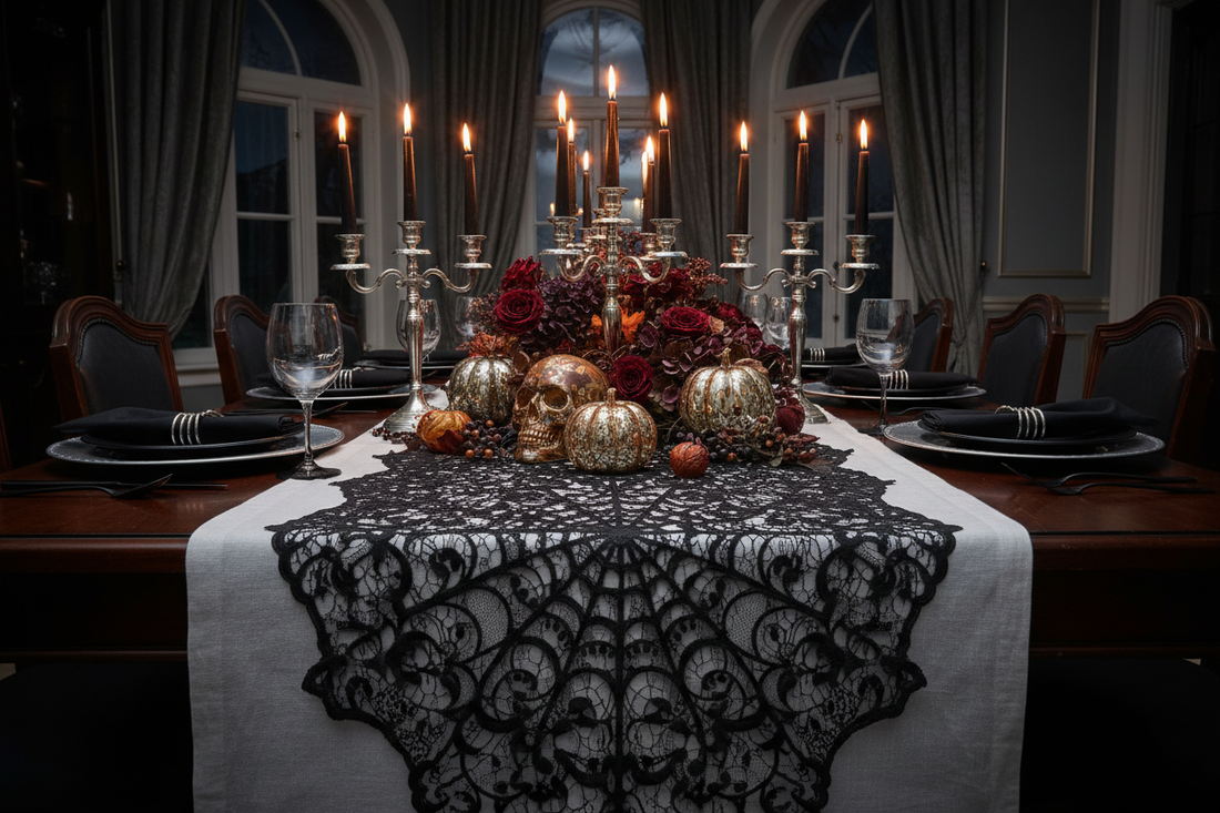 Halloween Table Runners: Get Ahead of the Season with Spooky-Chic Party Decor