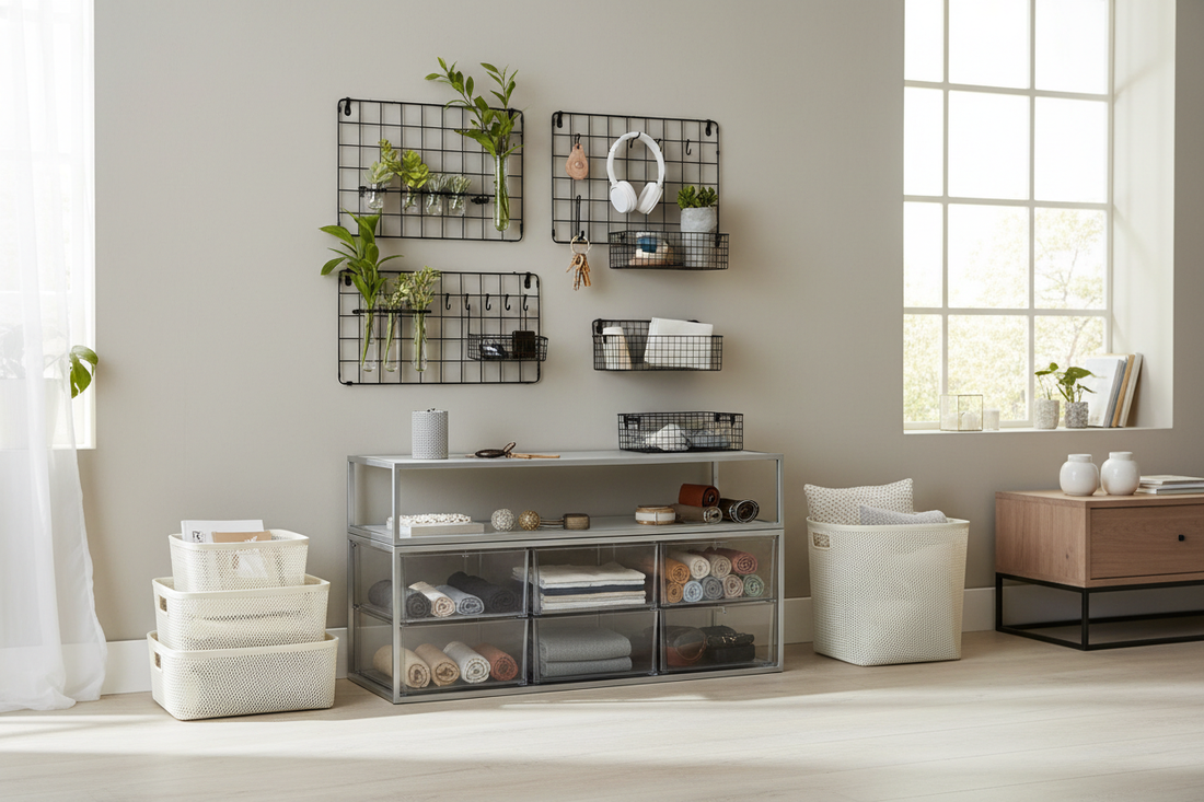 Home Organization Tips Using Mesh Panels