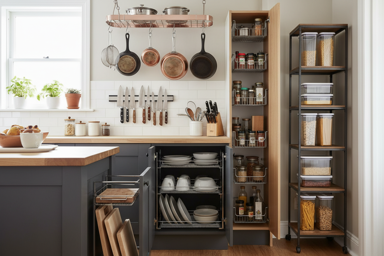 Kitchen Storage Solutions for Small Spaces | MaisonoryHome