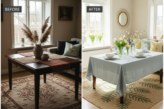 Spring Home Refresh: Transform Your Space with Seasonal Table & Floor Decor Updates