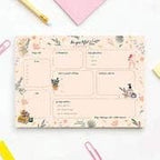 Bliss Collections Daily Planning Pad, To Do List Notebook - Beautiful - Undated Tear-Off Sheets Notepad - Day or Work Calendar, Organizer, Scheduler for Goals, Tasks, Ideas - 8.5" x 11", 50 Sheets