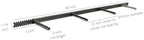 Floating Shelf Brackets - Sheppard Brackets - Easy Install - Heavy Duty (46 inch)