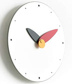 Stephanie Imports Modern Minimalist Red & Black Wall Clock