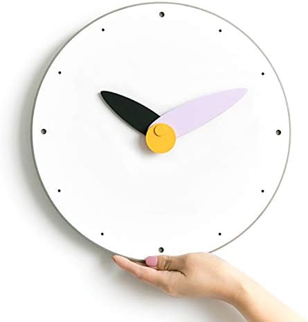 Stephanie Imports Modern Minimalist Purple & Black Wall Clock