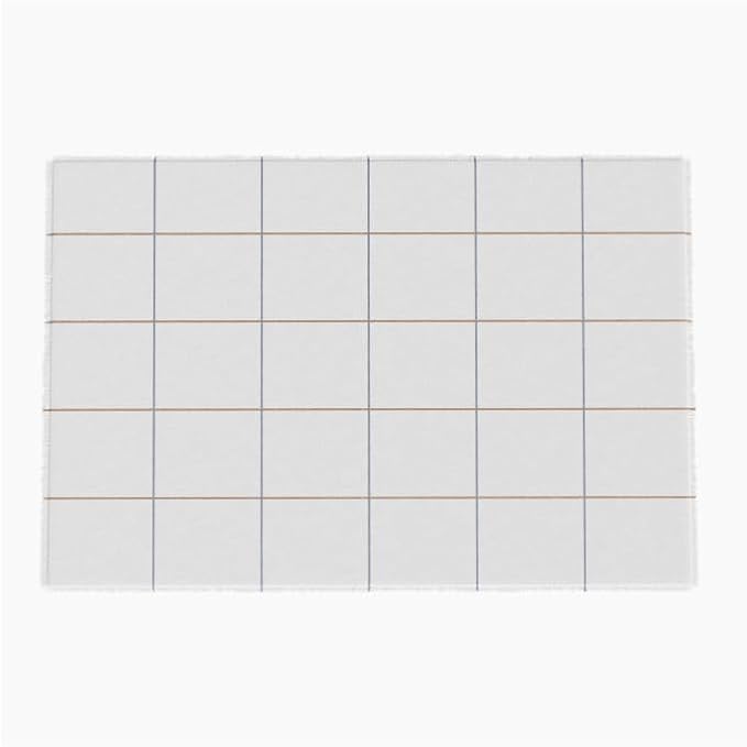 Outer Bug Shield Outdoor Throw Blanket w/Insect Shield Repellent Gear Technology- Lightweight Insect-Repellent Outdoor Blanket, Camping, Picnic & Beach Blanket, Swan White Windowpane Plaid, 50"W x 60"