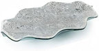 MDLUU Mosaic Centerpiece Tray, 11.6" Decorative Glass Plate, Home Decor Glass Bowl for Dining Room Table, Coffee Table, Gift (Silver)