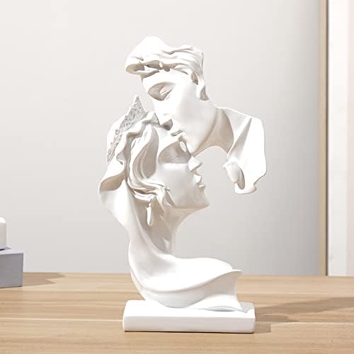 Couples Kiss Sculpture,Abstract Art Couple Sculpture Home Furnishing Resin Statue Decoration Romantic Statue Used for Home Decoration, Wedding, Gift.