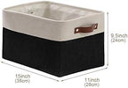 DECOMOMO Storage Bins Fabric Storage Baskets for Shelves, Linen Closet Organization Toys Nursery (Mixed Neutral, Large - 3 Pack)
