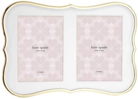 Kate Spade New York Gold Crown Point Double 5" X 7" Frame, 2.55 LB