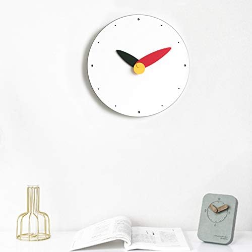 Stephanie Imports Modern Minimalist Red & Black Wall Clock