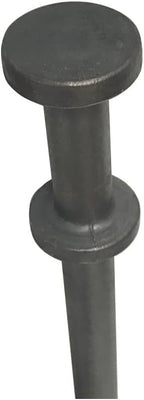 Double Head Tent Stakes - Heavy Duty Steel Tent Stakes, Versatile Ground Spikes to Anchor Commercial Inflatables, Party Tents, and Outdoor Camping Shelters, 3/4 x 24 Inch, 4-Pack